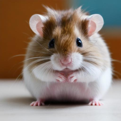 close-up of a cute hammy